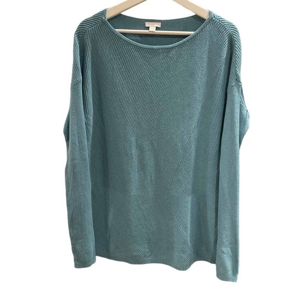 J. Jill Ribbed Long Sleeve Sweater